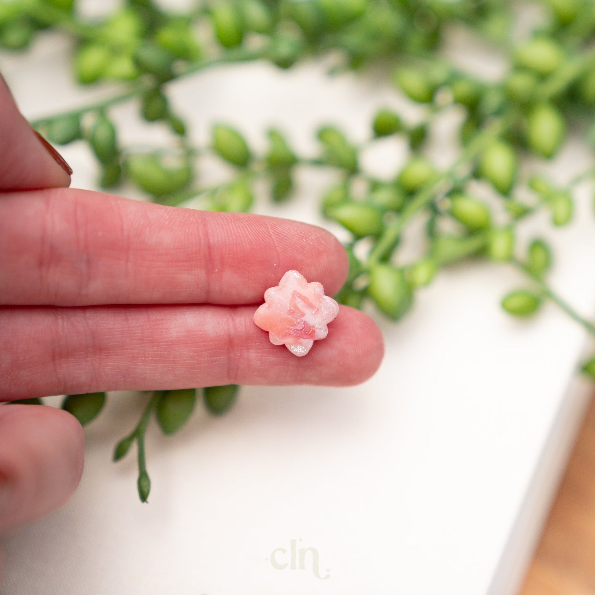 Faux Stone studs - Cotton candy N - Earrings - CLN Atelier