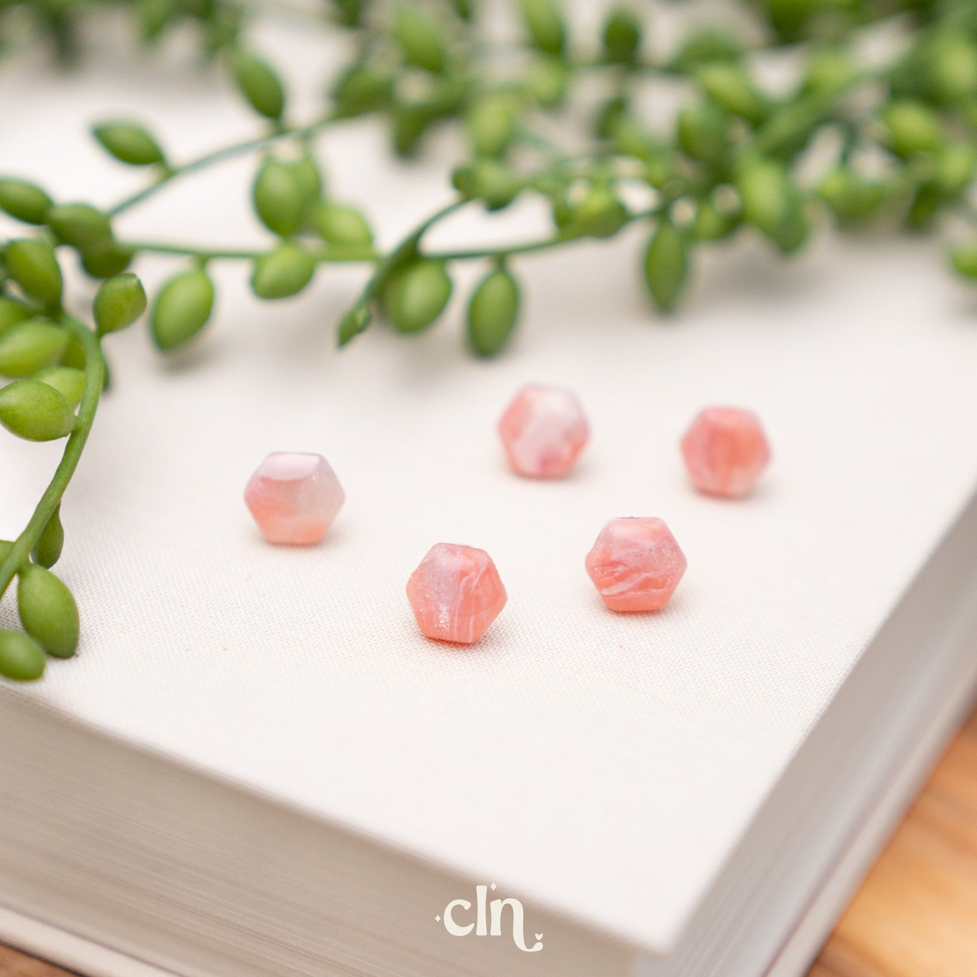 Faux Stone studs - Cotton candy P - Earrings - CLN Atelier