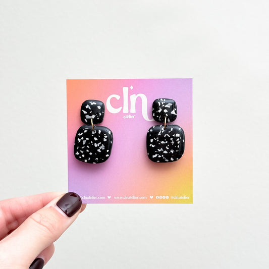 Faux Terrazzo dangle - Earrings - CLN Atelier