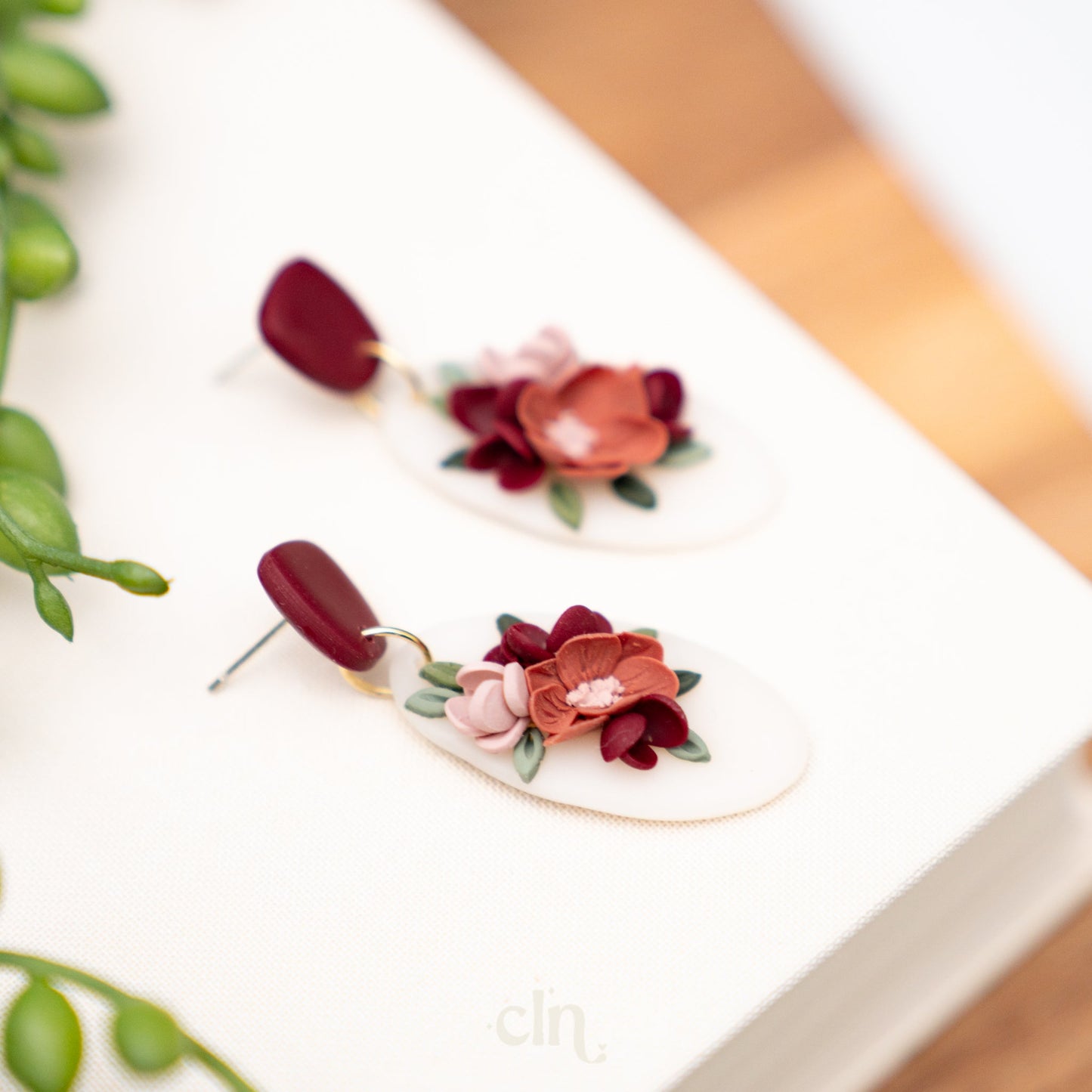 Floral Bouquet dangles - B - Earrings - CLN Atelier