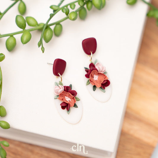 Floral Bouquet dangles - B - Earrings - CLN Atelier