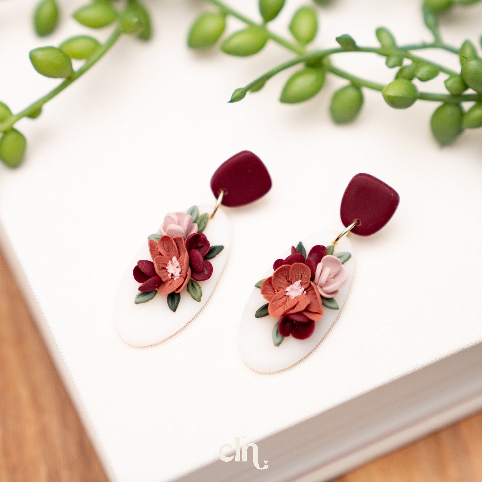 Floral Bouquet dangles - B - Earrings - CLN Atelier