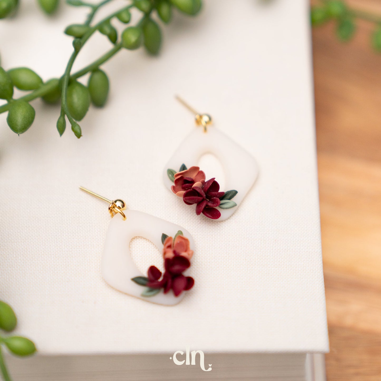 Floral Bouquet dangles - C - Earrings - CLN Atelier