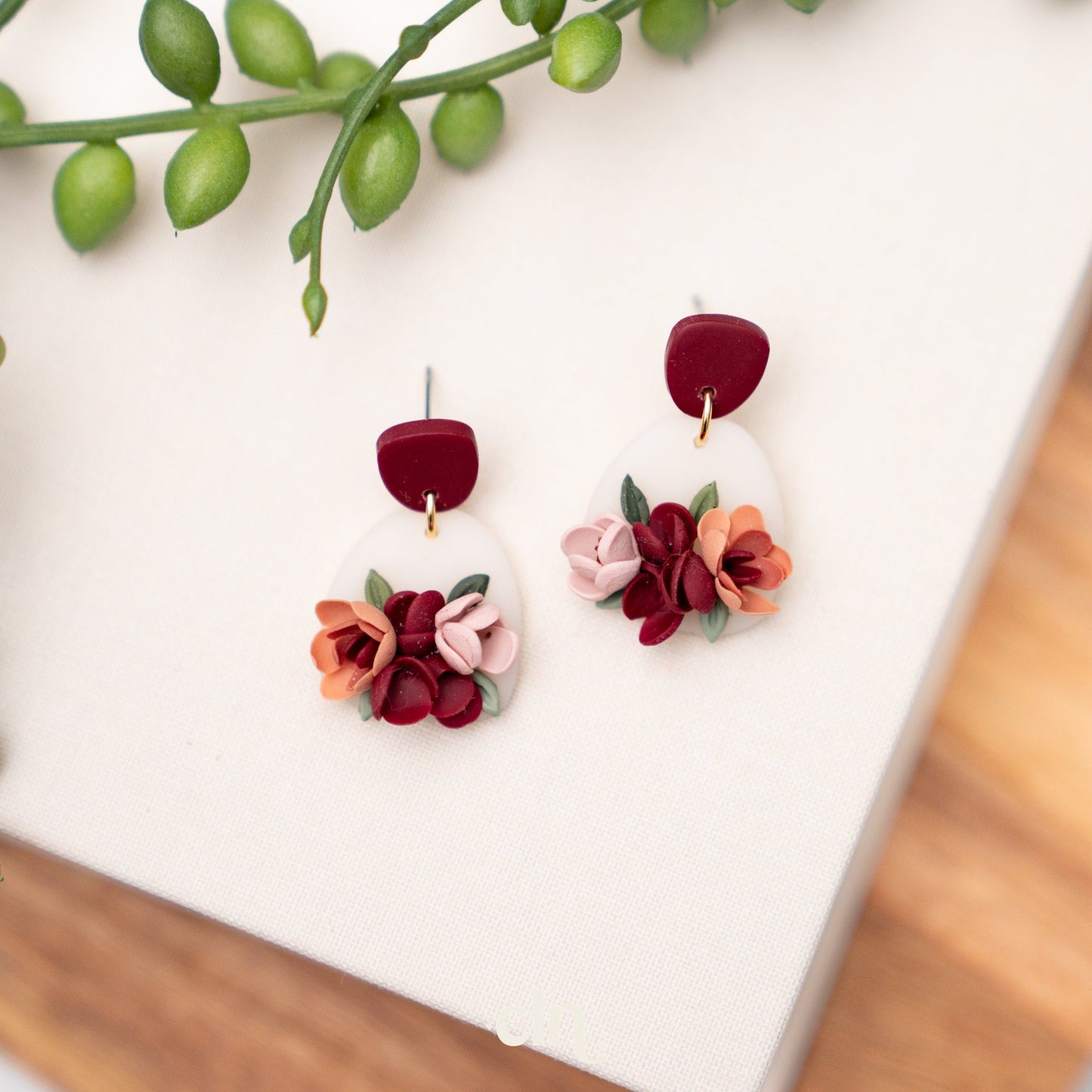 Floral Bouquet dangles - E - Earrings - CLN Atelier