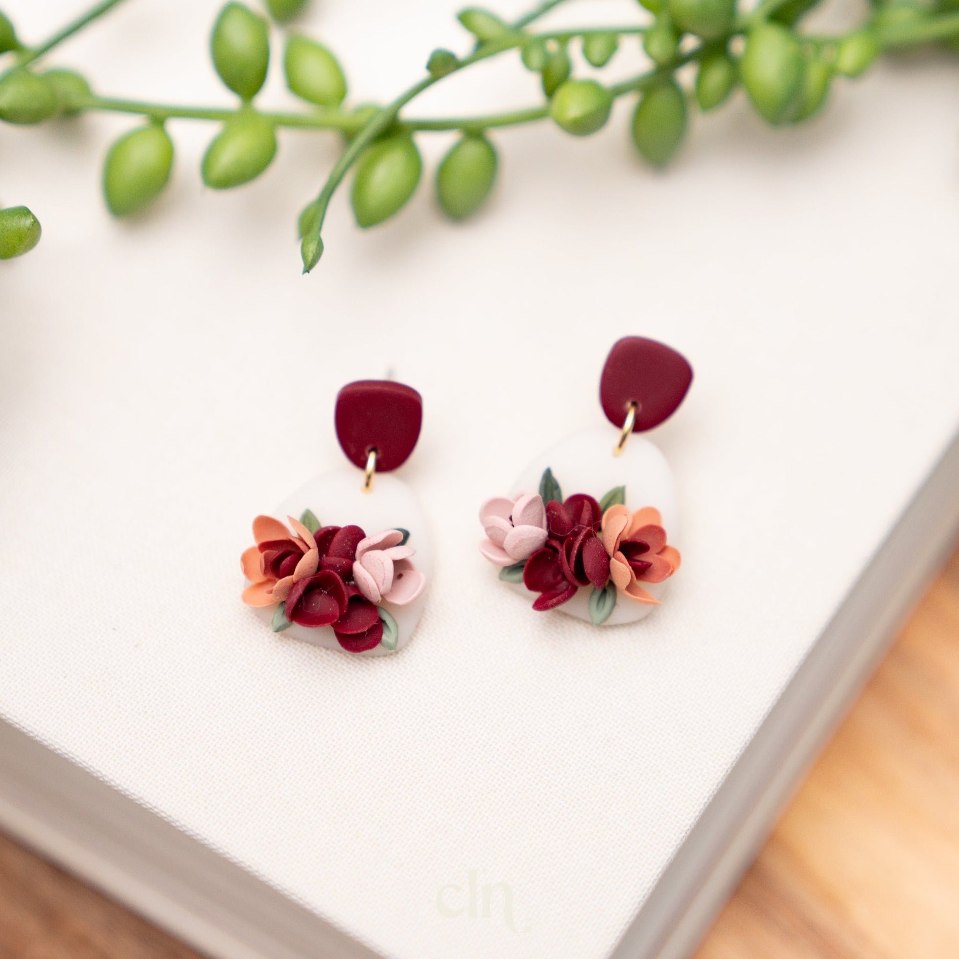 Floral Bouquet dangles - E - Earrings - CLN Atelier