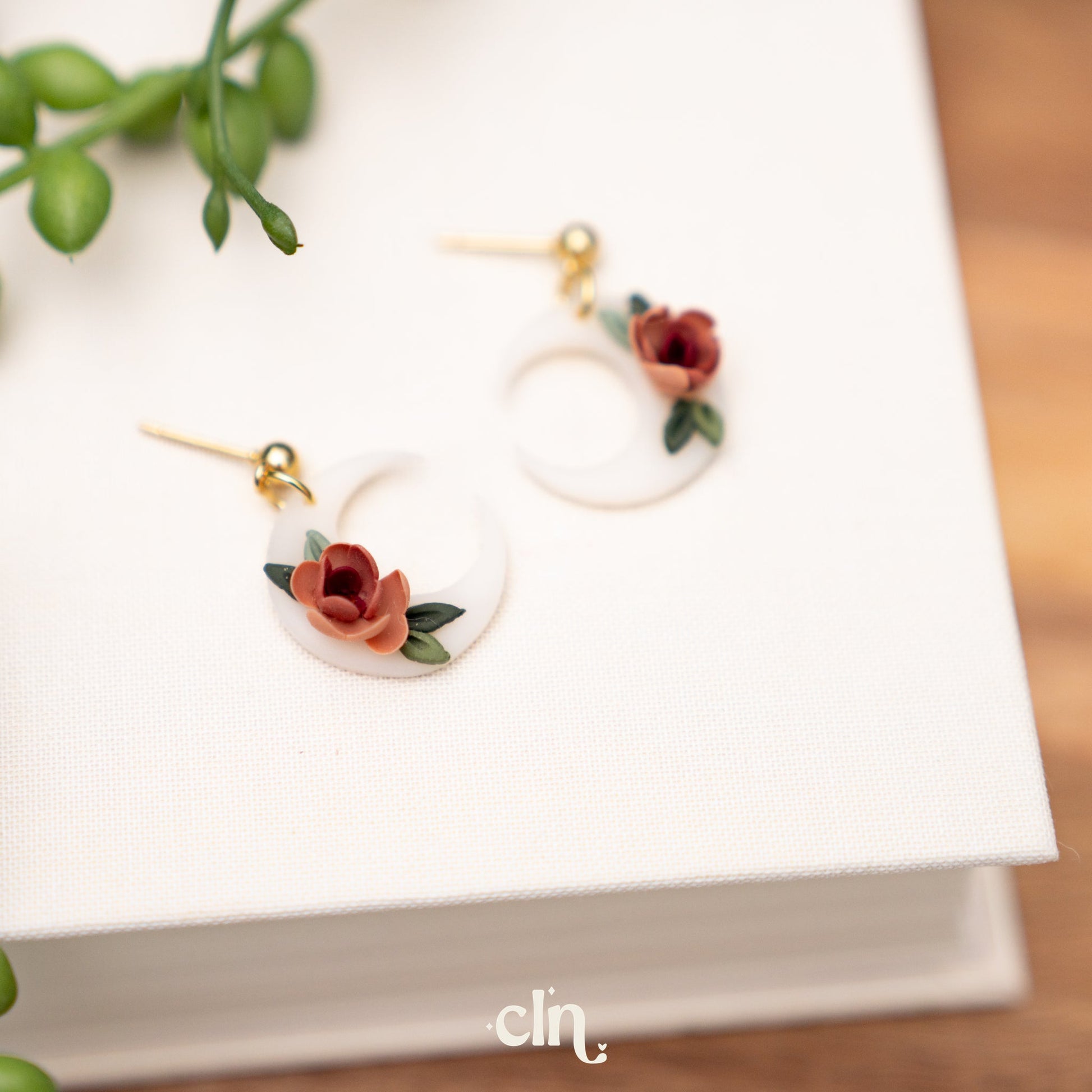 Floral Bouquet dangles - F - Earrings - CLN Atelier