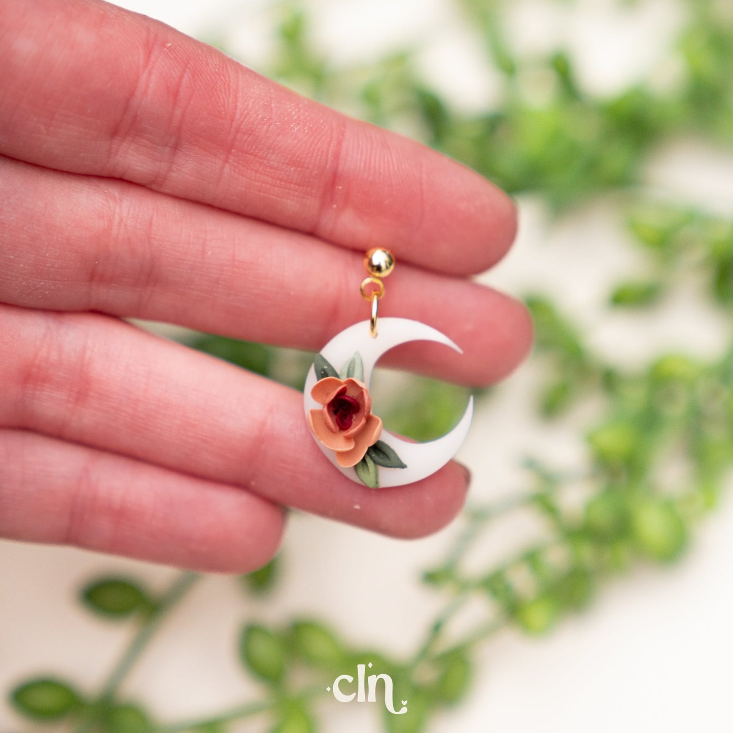 Floral Bouquet dangles - F - Earrings - CLN Atelier