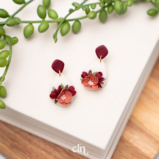 Floral Bouquet dangles - G - Earrings - CLN Atelier