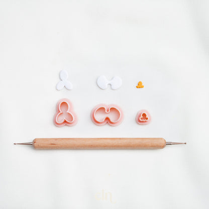 Flower builder set of shapes A - G (+ free gift) - Cutter - CLN Atelier