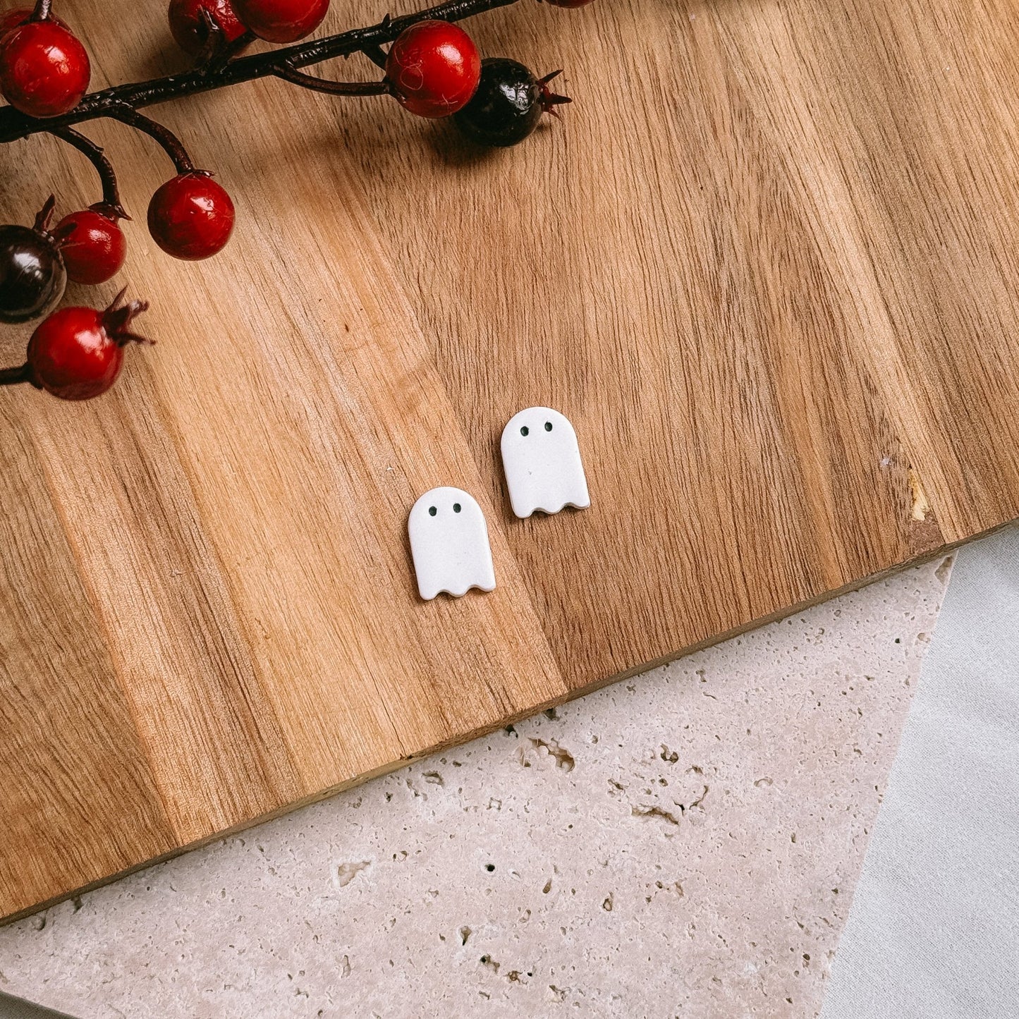 Ghost mini studs (3 versions) - Earrings - CLN Atelier