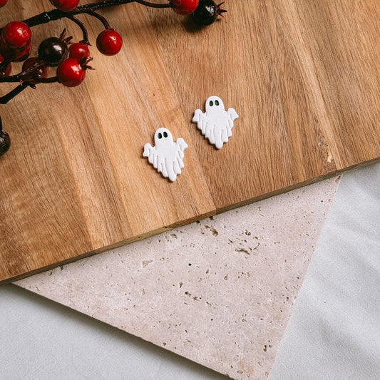 Ghost statement studs - Earrings - CLN Atelier