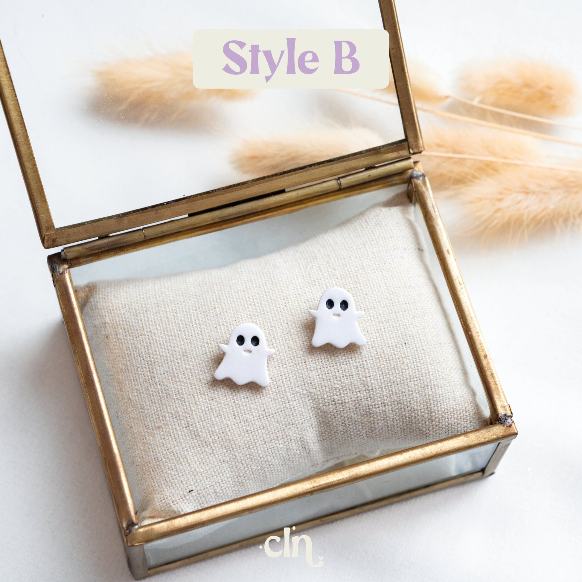 Ghost studs (3 styles) - Earrings - CLN Atelier