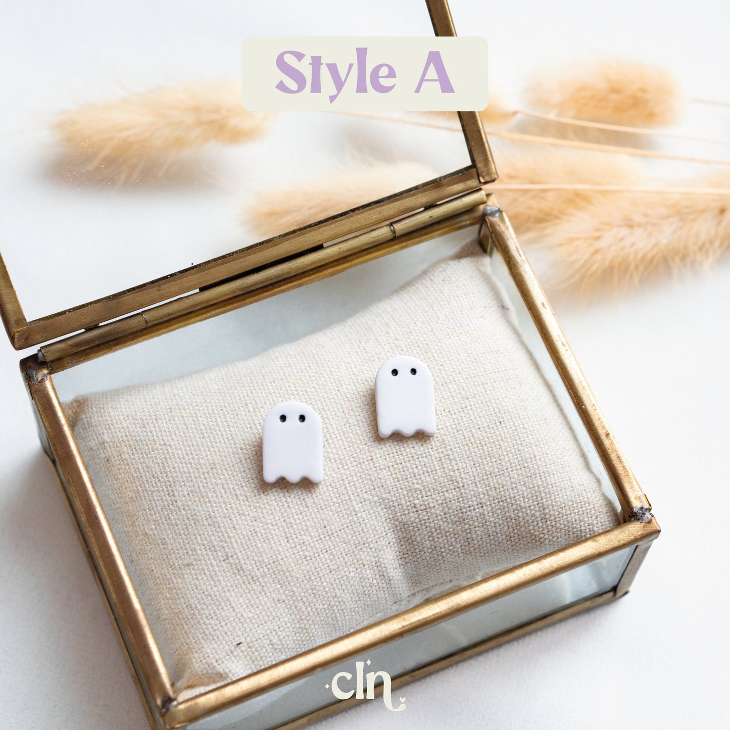 Ghost studs (3 styles) - Earrings - CLN Atelier