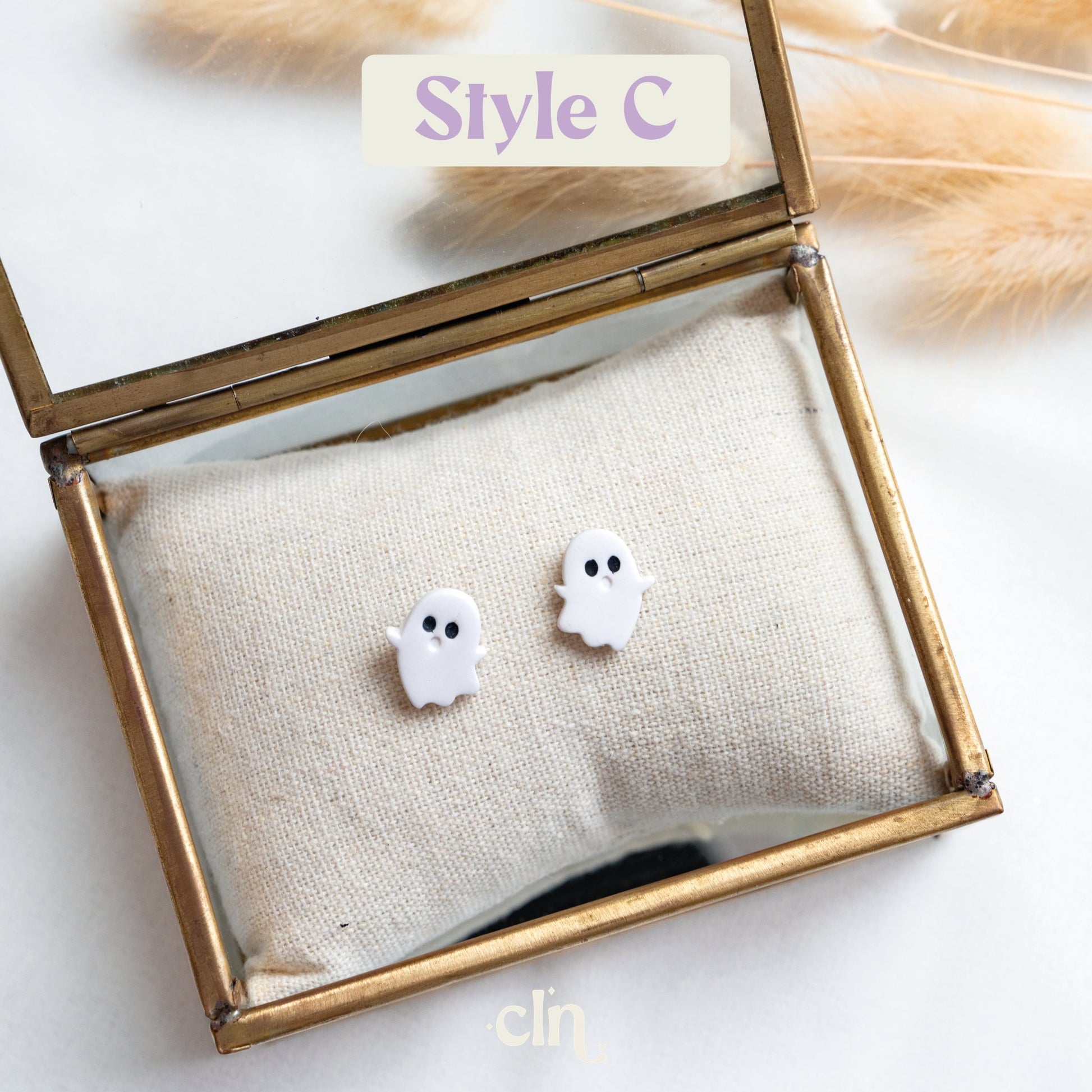 Ghost studs (3 styles) - Earrings - CLN Atelier