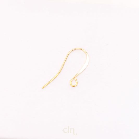 Gold hooks 22K gold plated - Earring findings - CLN Atelier