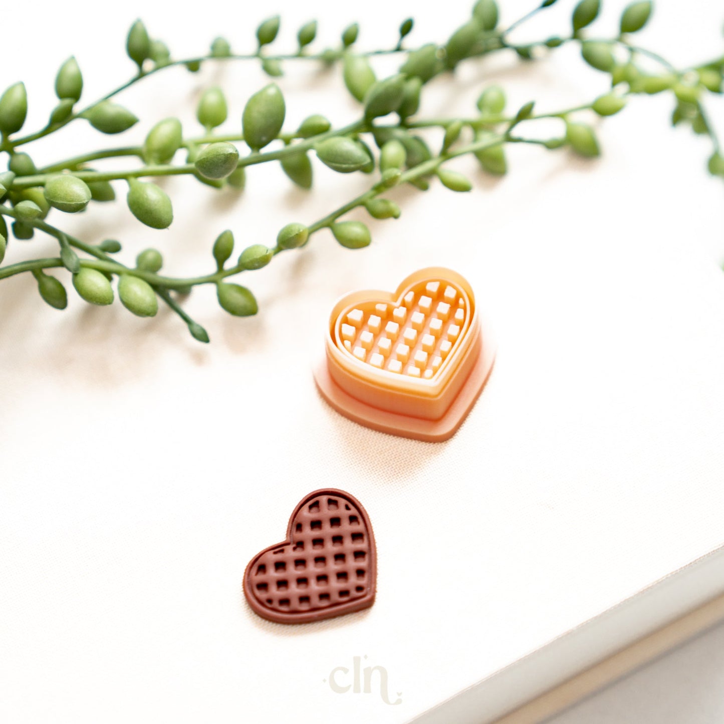 Heart waffle embossed - Cutter - CLN Atelier