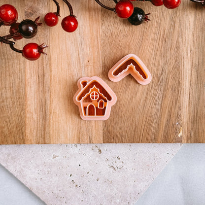 House with snow B - Cutter - CLN Atelier