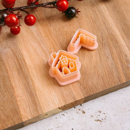 House with snow B - Cutter - CLN Atelier