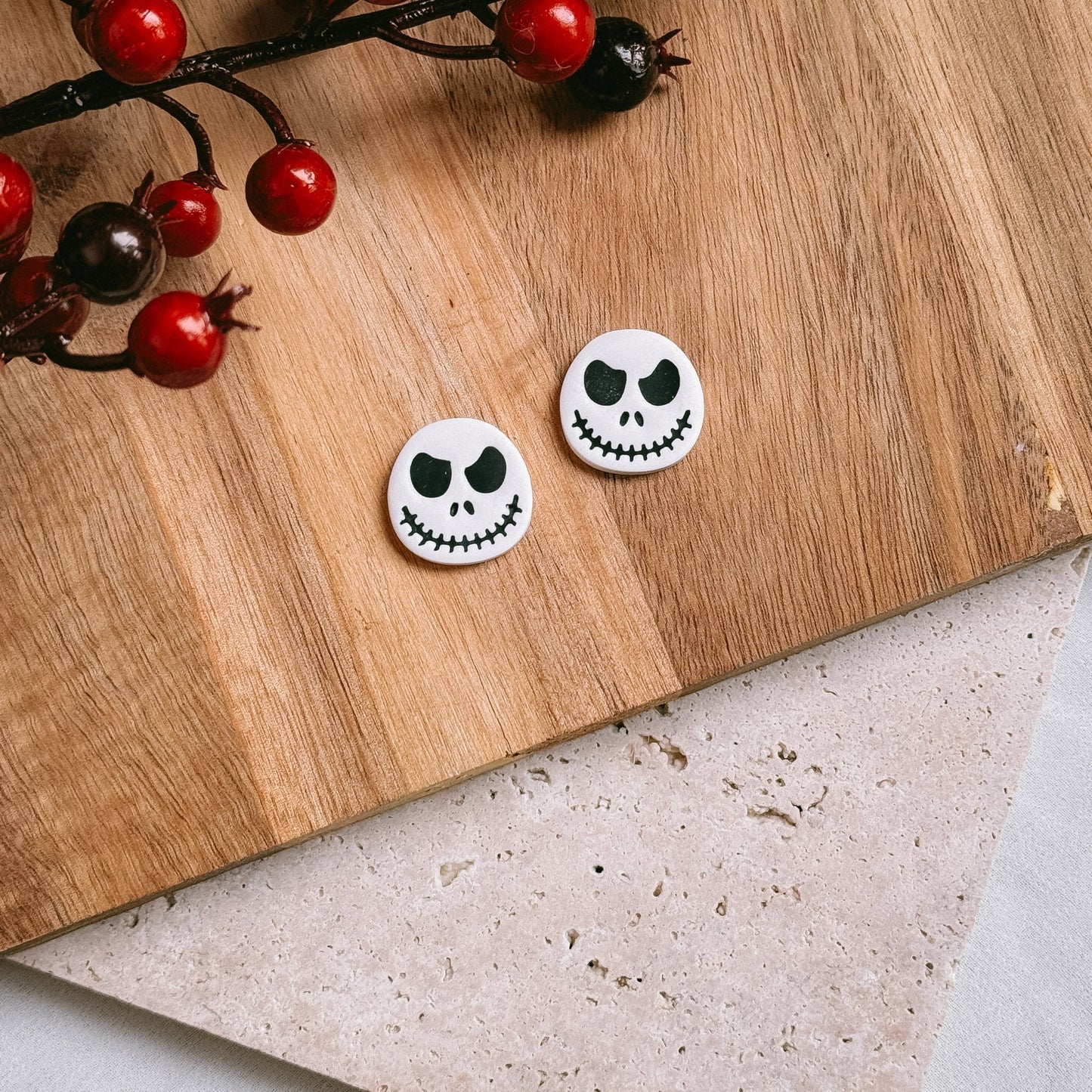 Jack Skellington studs - Earrings - CLN Atelier