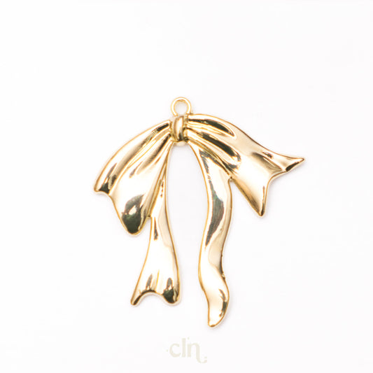 Large bow charm gold - CLN Atelier