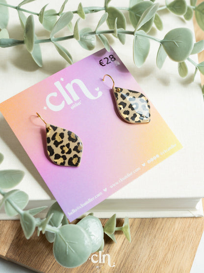 Leopard dangles - C - Earrings - CLN Atelier