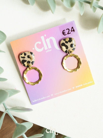 Leopard dangles - H - Earrings - CLN Atelier