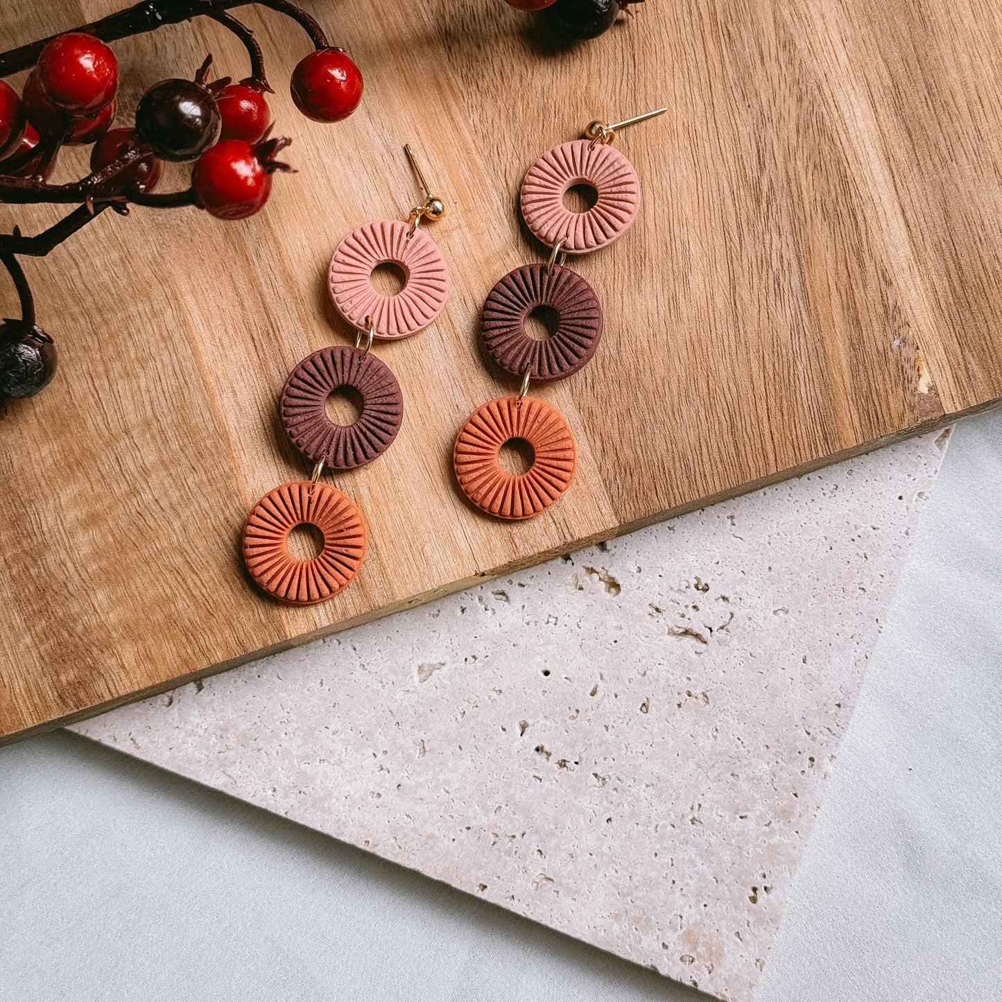 Long autumn dangles - Earrings - CLN Atelier