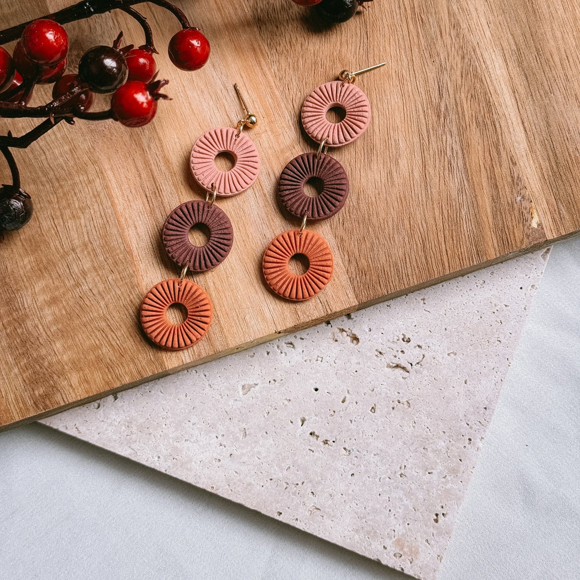 Long autumn dangles - Earrings - CLN Atelier