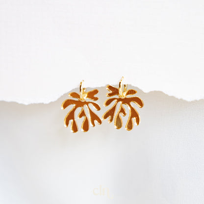 Mediterranean seafood - Coral - Earrings - CLN Atelier