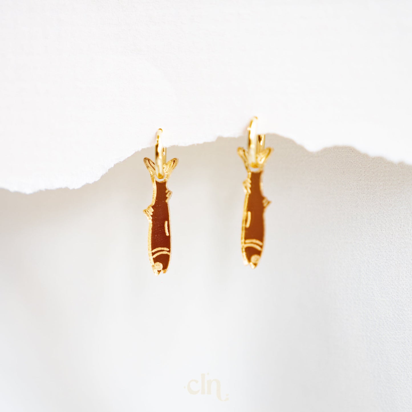 Mediterranean seafood - Sardine - Earrings - CLN Atelier