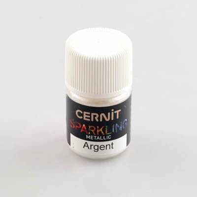 Metallic Silver Cernit Mica Powder - Cernit Sparkle 5g - CLN Atelier