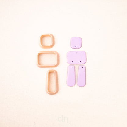 Minimal rectangle dangle - Cutter - CLN Atelier