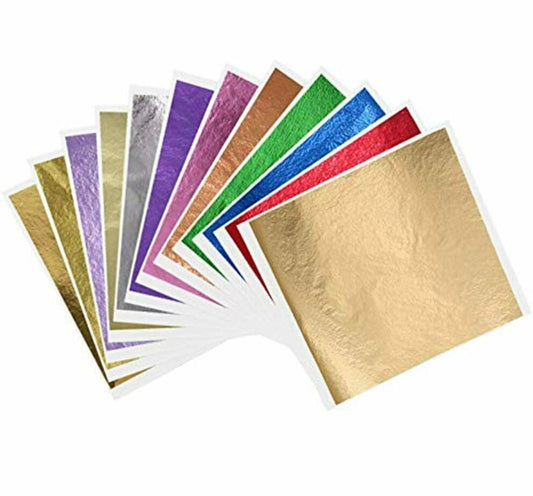 Multicolor metallic leaf foil - 5 sheets - Curated tools - CLN Atelier