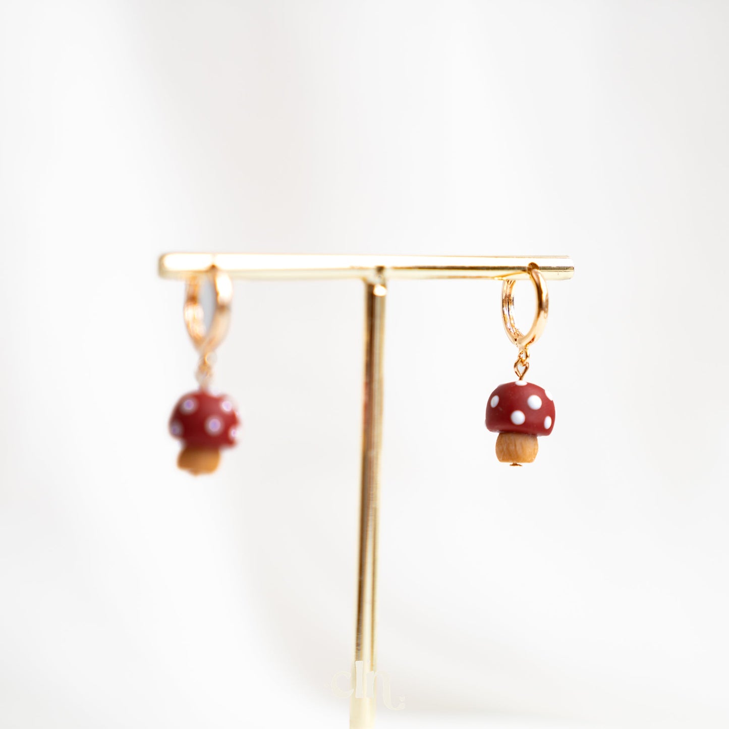 Mushroom hoops - Earrings - CLN Atelier