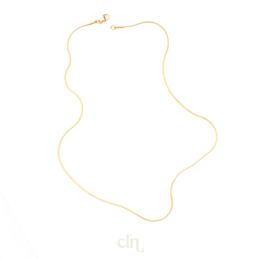 Necklace snake chain stainless steel, gold plated - CLN Atelier