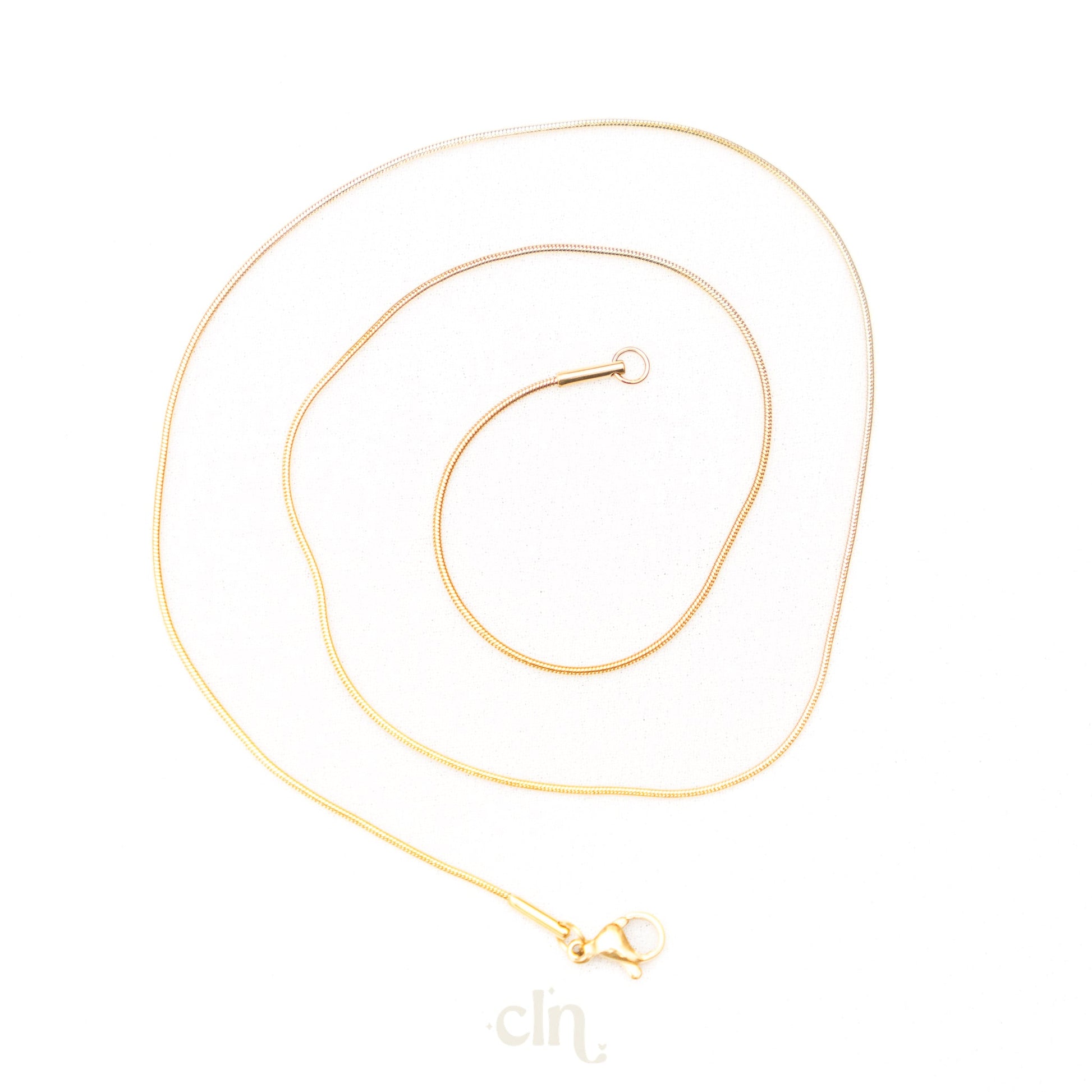 Necklace snake chain stainless steel, gold plated - CLN Atelier