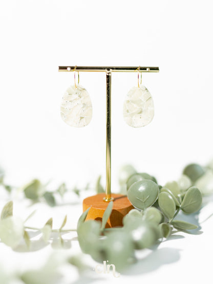 Pastel faux stones - greens - Earrings - CLN Atelier