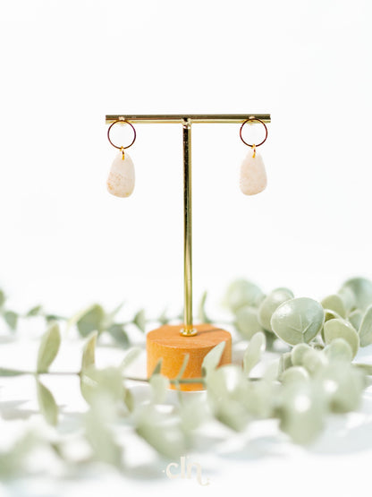 Pastel faux stones - pearl - Earrings - CLN Atelier