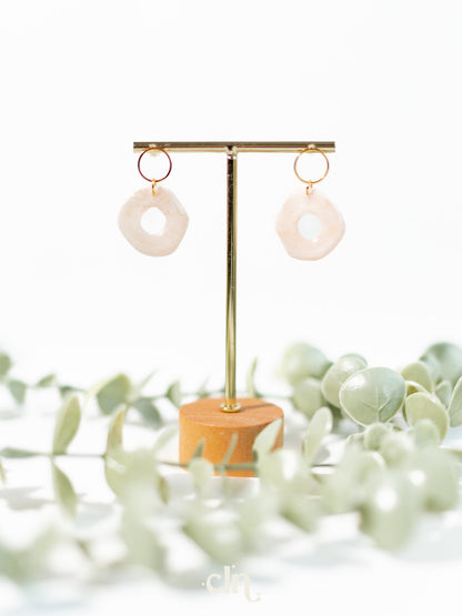 Pastel faux stones - pearl - Earrings - CLN Atelier