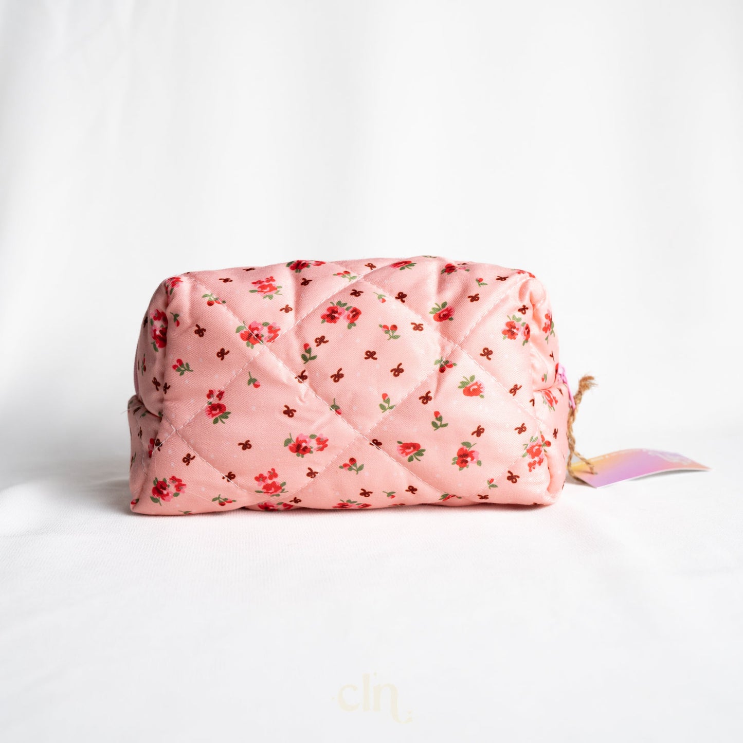 Pink floral make - up bag - Earrings - CLN Atelier