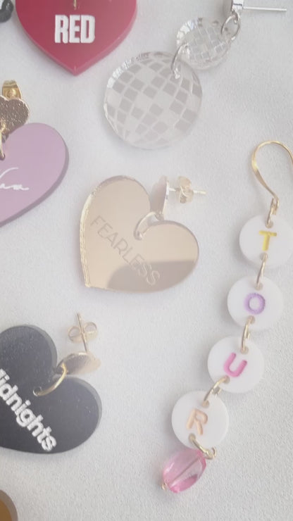 All's fair in love and poetry - TTPD Taylor Swift earrings
