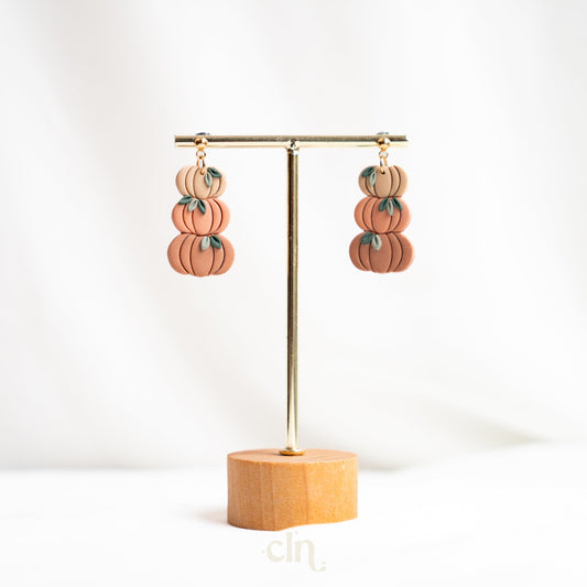 Pumpkin stack - Earrings - CLN Atelier