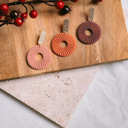 Round autumn dangles - Earrings - CLN Atelier