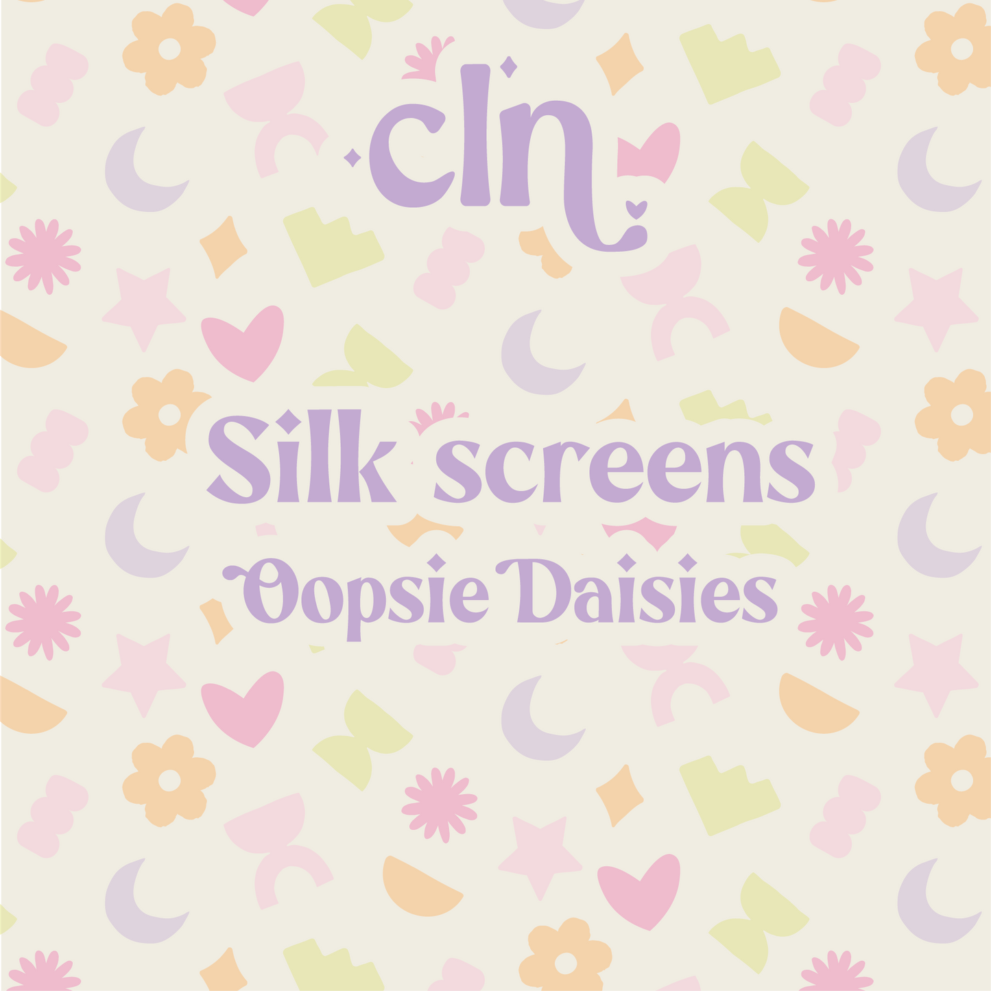 Silk screens - Oopsie Daisy - Silk screen - CLN Atelier