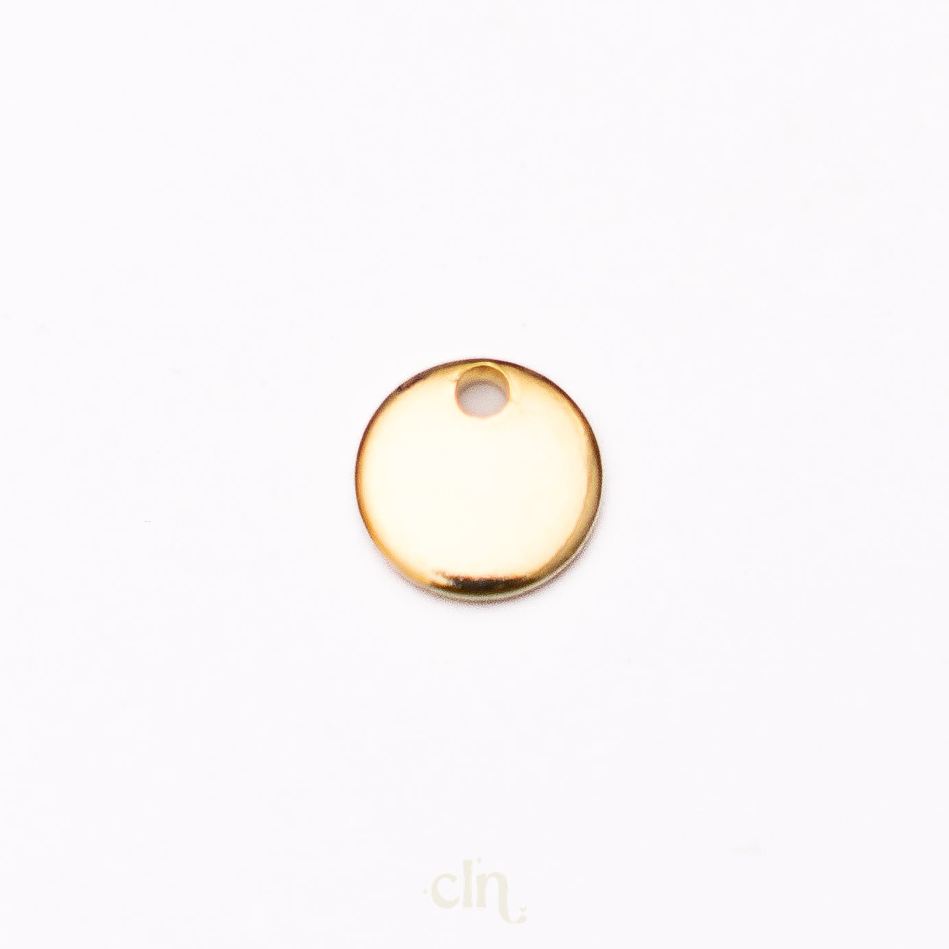 Small circle charm 7mm 18K gold plated - CLN Atelier