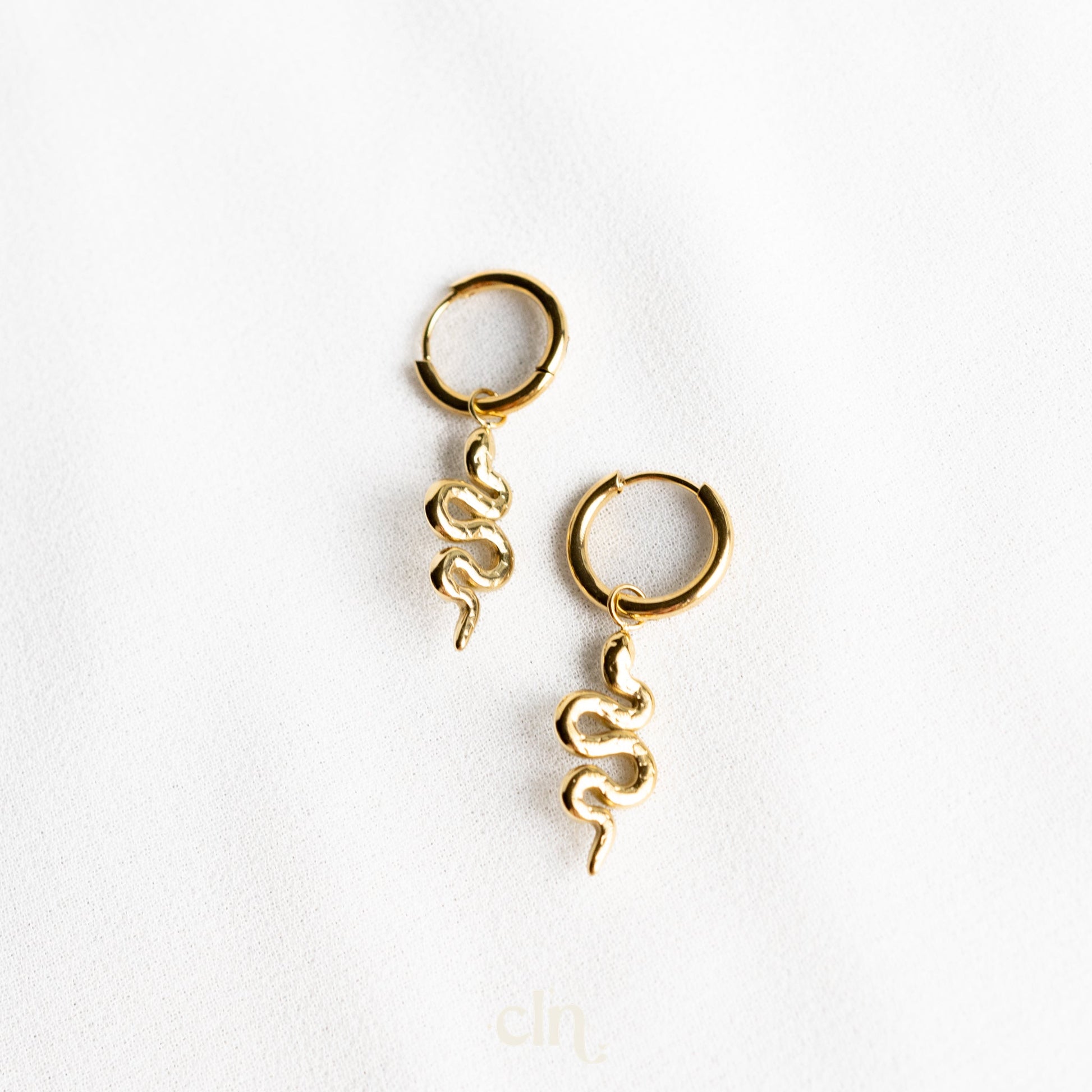 Snake dainty hoops - Earrings - CLN Atelier