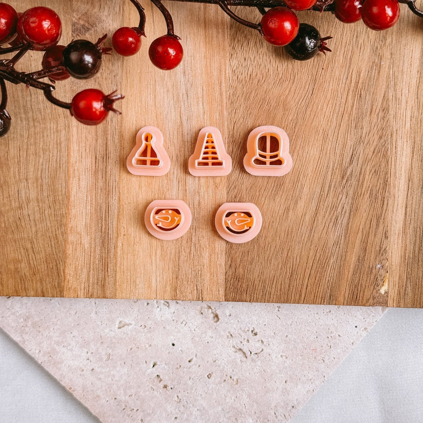 Snowman with 3 hats - Cutter - CLN Atelier