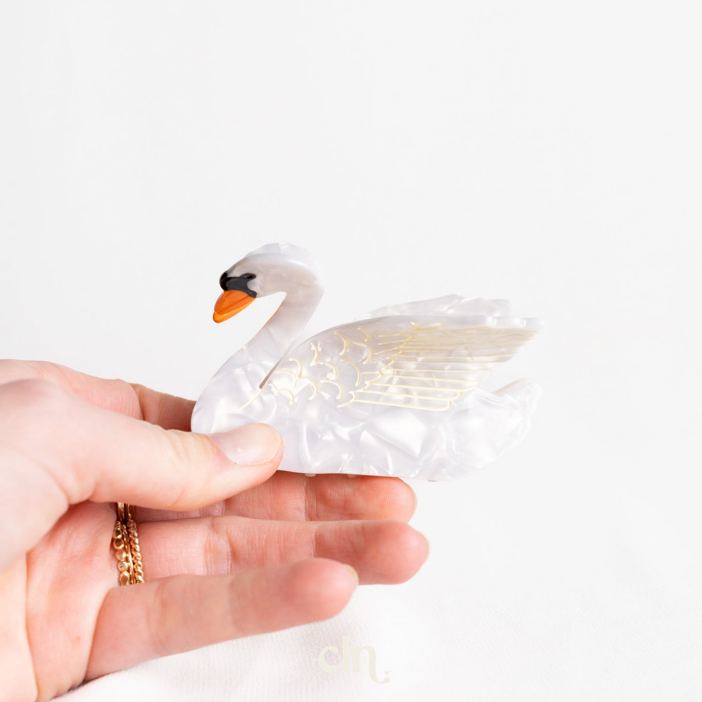 Swan hair clip - Hairclips - CLN Atelier