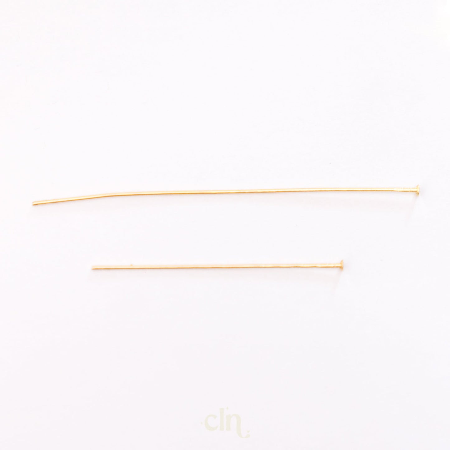 T pin 18K gold plated 45/70mm - Earring findings - CLN Atelier