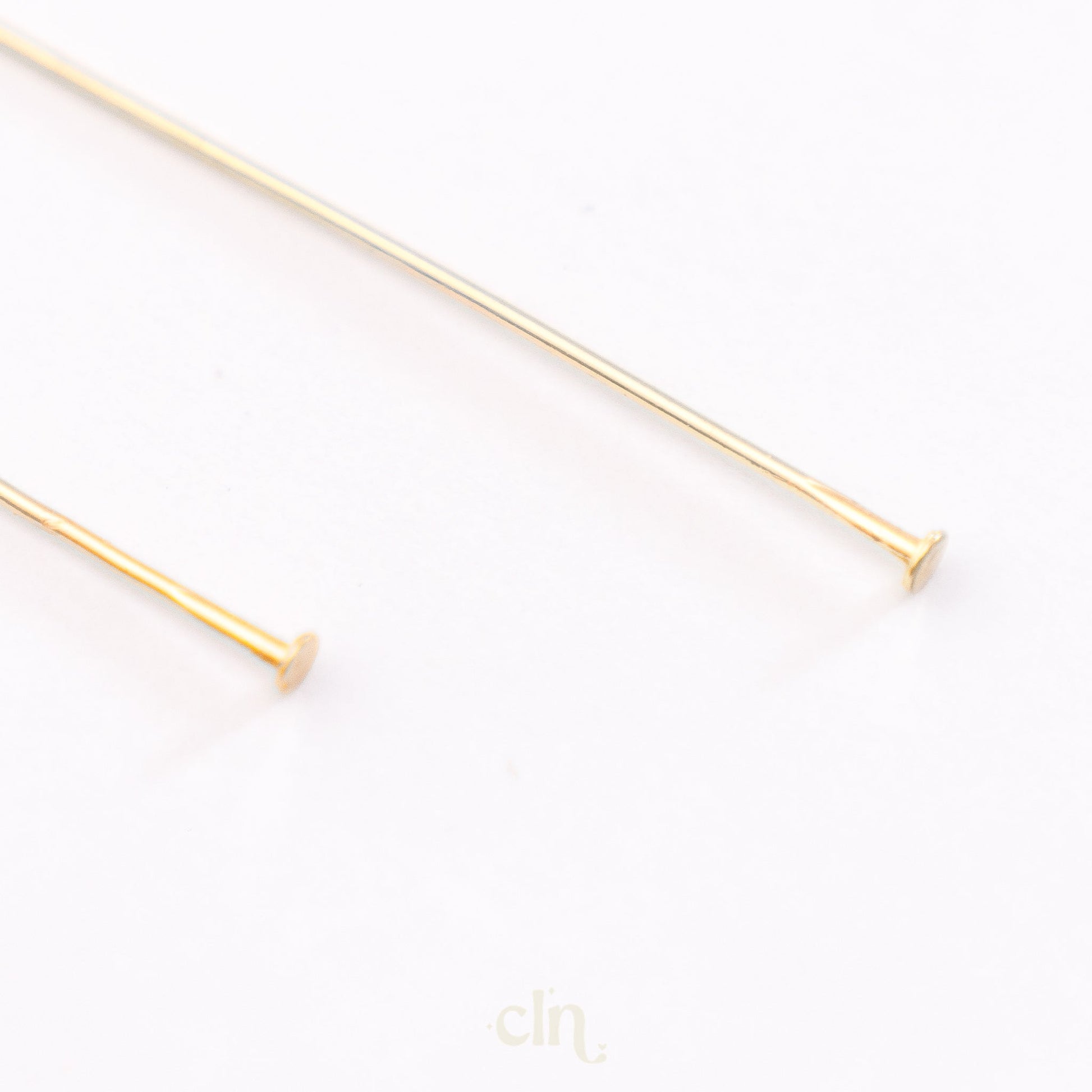 T pin 18K gold plated 45/70mm - Earring findings - CLN Atelier